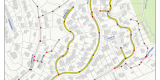 Hillside/Adeline Area Sanitary Sewer Rehabilitation Project map