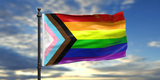 LGBTQ Commission Progress Pride Flag