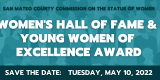 Save the Date Women's Hall of Fame & Young Women of Excellence Ceremony