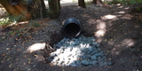 September 2022 - New HDPE Culvert with Rock Dissipation