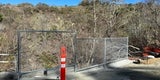 Fence and valley gutter installed - Jan 2023