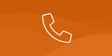 telephone Icon with wave background