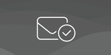 envelope icon with waves background