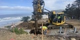 June 2024 2_Drilling piles for retaining walls on ADA trail