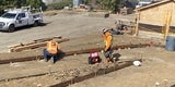Tunitas Creek Beach ADA Trail - placing steel edging November 2024