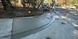 December 2024 Pour Ramp at Woodland School Entrance 2023 ADA Ramp Program