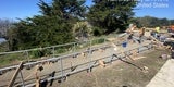 March 2025 Tunitas Beach - Installation of handrailing at ADA path