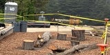 Tunitas Beach Improvements Project May 2025 - Log Feature at Midbluff