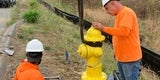 New Fire Hydrant on Pescadero Creek Road