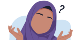 A woman with questions