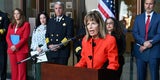 Jackie Speier speaks to Assembled crowd at VLF  event