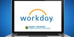 Workday logo on laptop