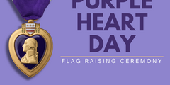 Purple Heart Flag Raising