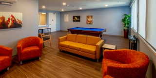 Interior of rec room