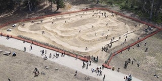Quarry Park Pump Track Aerial View