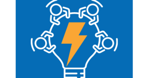 Innovation Program Logo - lightbulb and lightning
