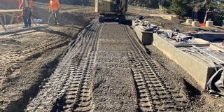Tunitas October 2024 backfilling and compacting amphitheater