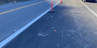 Tunitas Creek Beach Highway 1 paving and striping November 2024