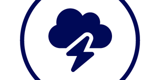 A cloud and a lightening 