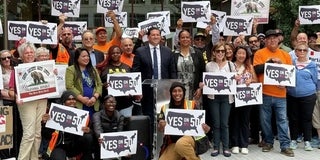 Prop 50 rally
