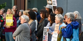 Community leaders at press conference