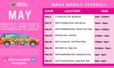 May Mask Mobile Schedule - Detailed
