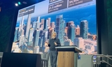 Connect19 speaker on stage