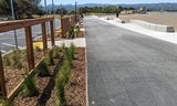 New promenade and seatwalls adjacent to new beach