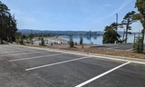 View from upper parking lot area overlooking the promenade and beach