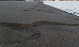 January 2023 erosion on Coyote Point Promenade