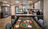 dining table and kitchen