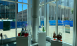 Full view of glass exhibition
