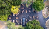 Flood Park, Oak Premium Picnic Area from overhead