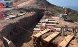Tunitas Creek October 2025 - Preparing for construction of overlook deck