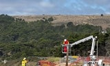 Tunitas Creek October 2025 - Utility pole removal 2