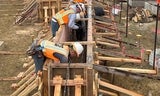 November 2025 Progress - placing_seat_wall_reinforcing_steel_top_level