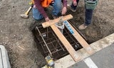 Tunitas Creek December 2025 Construction of EV Charger Footing
