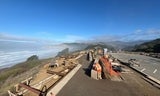 Tunitas Creek December 2025 Upper Parking Lot Decks and Seatwalls.JPG