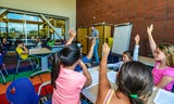 Library Raising Hands