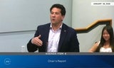 Supervisor David Canepa shares a speech during his last MTC Meeting.