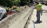 18th Avenue - Concrete Valley Gutter Finishing