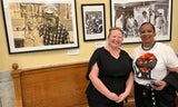 Supervisor Gauthier visited the San Mateo County History Museum's Ravenswood Remembered Exhibit