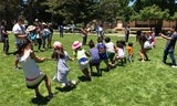 kids playing a game of tug-o-war