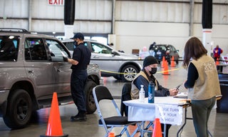 Booster shots given in vehicles