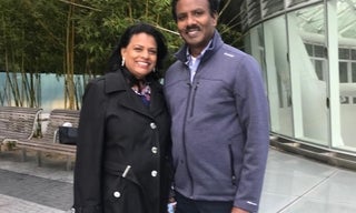 Nirmala Bandrapalli and her husband