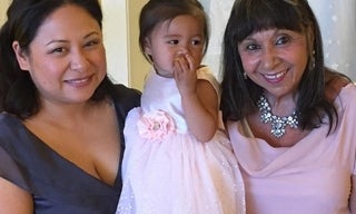 Christine with her daughter and mother.