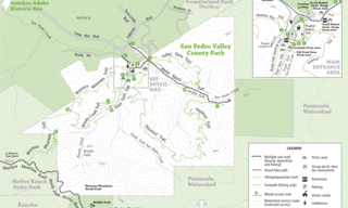San Pedro Valley Park Map