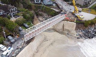 Mirada Road Bridge in place