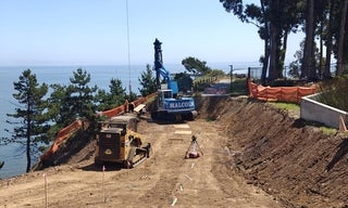  Coyote Point  Mudslide Repair May 2025 - Day 1 of Drilling