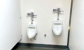 Interior view of a Parks restroom after renovation
